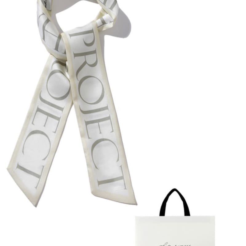 White Project SERENA TWILLY SILK SCARF_2COLOR