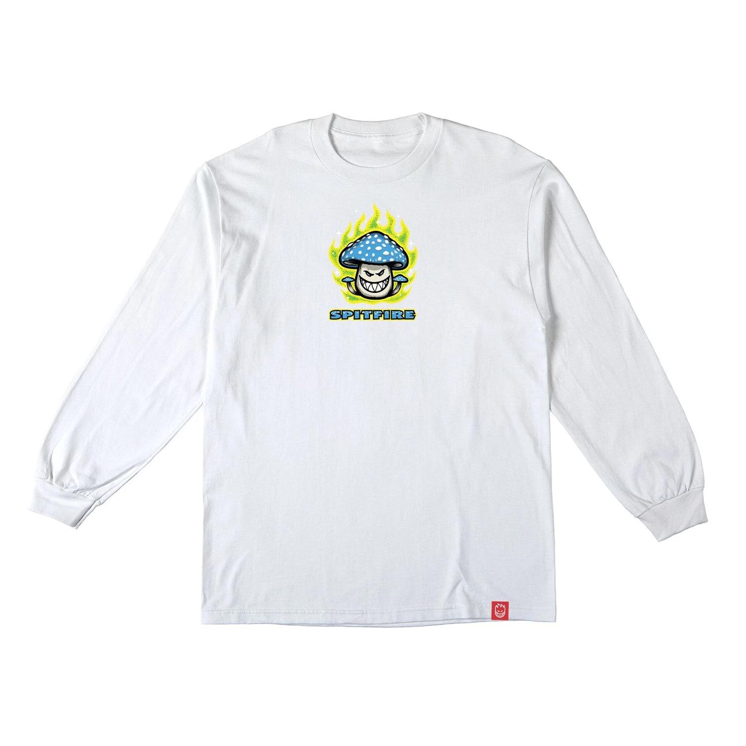 Spitfire Wheels Longsleeve Shirt Mushroom Bighead White M