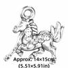 100pcs Vintage Alloy Pendant Silver Horse Keychain Pendant DIY Jewelry Supplies  Necklace Making