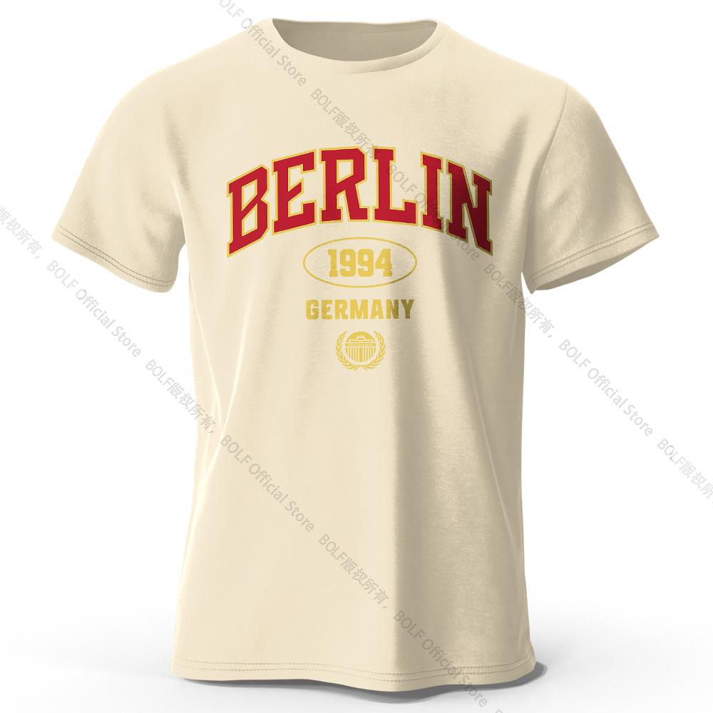 

Мужская футболка с принтом Берлин 1994 100% хлопок Оверсайз Ретро Графические футболки для женщин Летние топы Streetwear 90-х 4XL