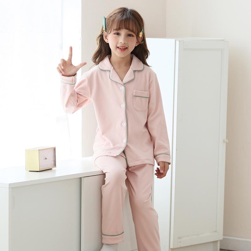 Lulu Koe Meisjes Pyjama - Lente/Herfst Lange Mouwen Katoen Nachtkleding 2022