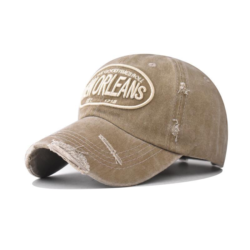 Orleans New Letter Embroidery Cotton Baseball Cap With Adjustable For Adults