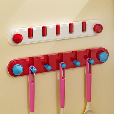 Suction Cup Bathroom Storage Hook Foldable Piano Keys Door Back Clothes Hook Space Saving Moisture-proof Sundries Storage Holder