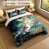 Cat Theme Personalized 3Pcs Bedding Set Custom Text & Name 1 Sheet 2 Pillowcases Household Bedding 1pc