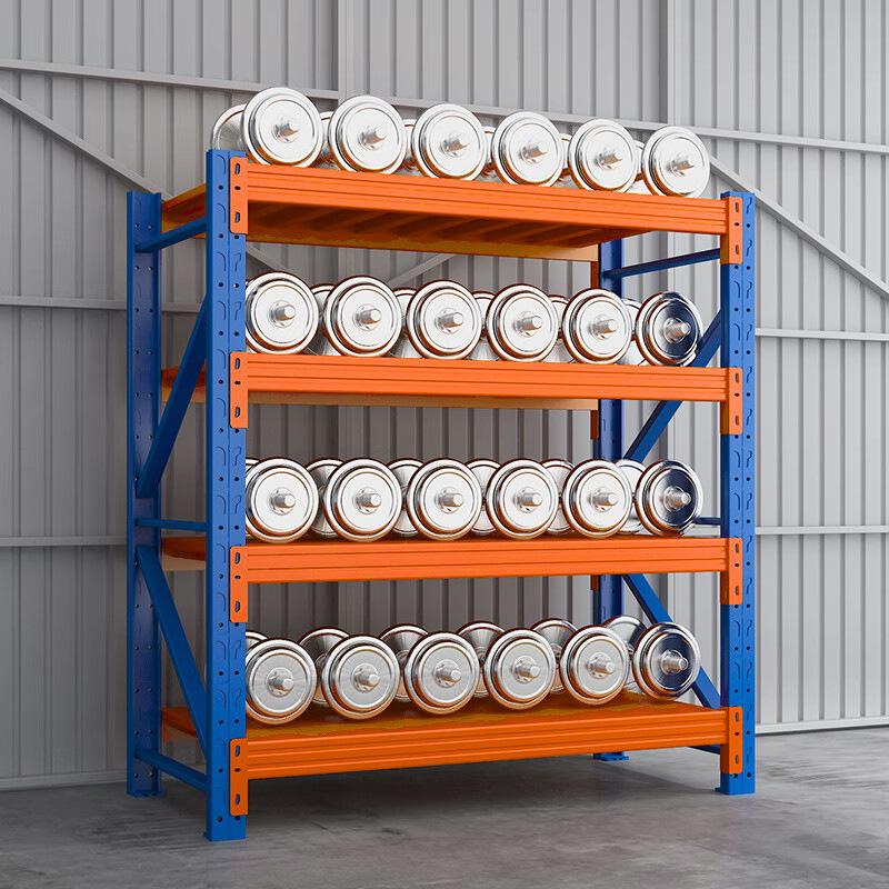 Iron Storage Rack: Heavy/Light/Medium Duty Metal Shelving for Industrial Warehouses