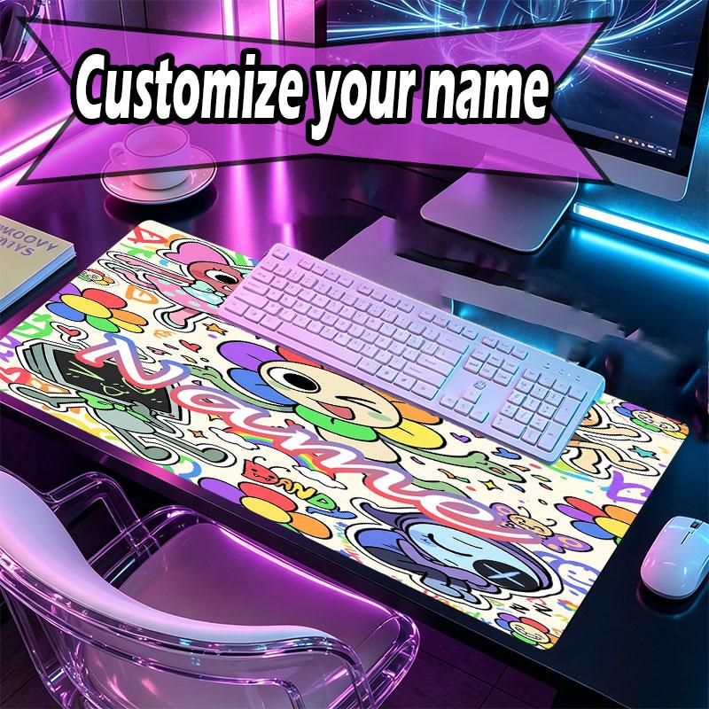 Kişiye Özel İsimli Dandy'nin Dünya Desenli Mouse Pad, Dizüstü Bilgisayar Masa Matı, Ev İçin Dekoratif Masa Matı Klavye Altlığı Hediye