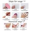 1 Set Gradient Press On Nails Coffin Fake Nails Bling False Nails Full Cover False Nail Tips
