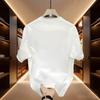Trendige Marke Kurzarm Reines Baumwoll Herren T-Shirt mit Aufdruck Trendiges Vielseitiges Rundhals-T-Shirt für Damen und Herren Herren