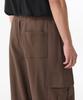 MUSINSA STANDARD One-Pleat Wide Cargo Sweatpants [Baroque Brown]
