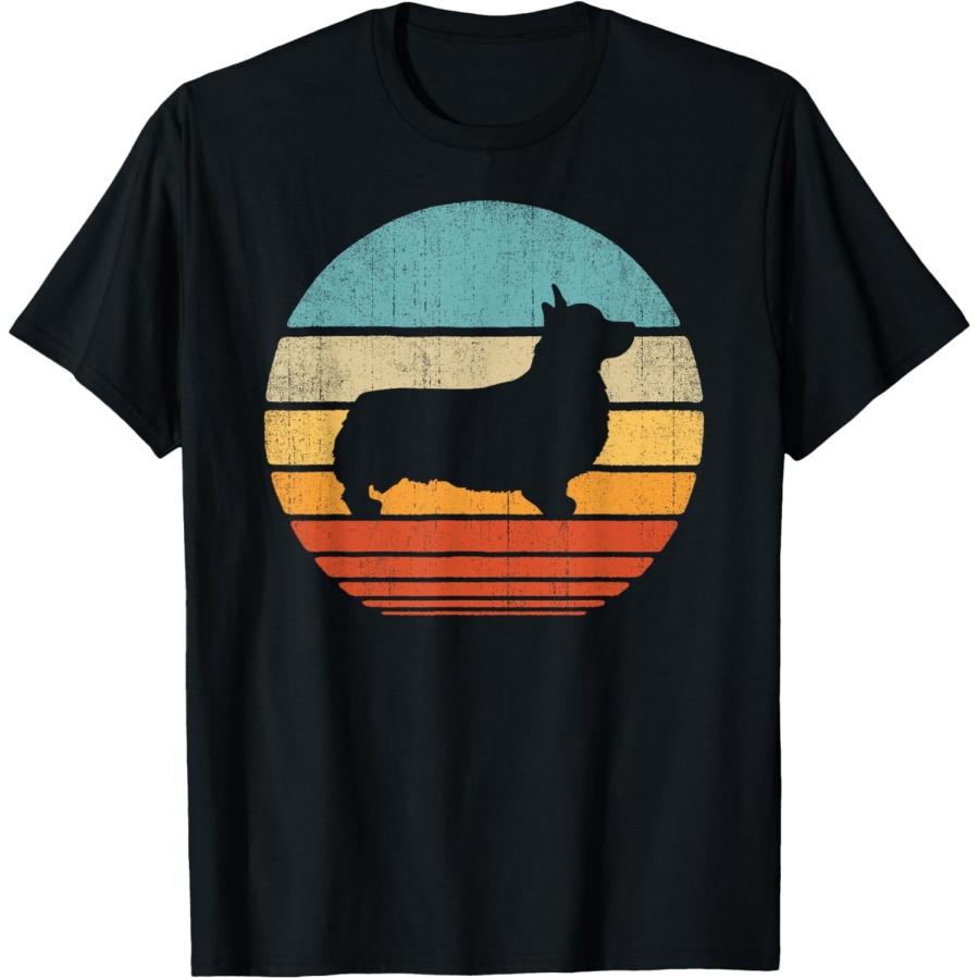 

Corgi Retro Vintage 60s 70s Sunset Dog Lovers Men Women T-Shirt XXXXXL чорний