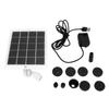 3W 5V Solar Water Fountain Pump 120L H Landscape Garden Solar Water Pump for Outdoor Pond