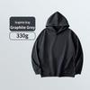 Men's 330g Heavyweight Round Neck Hoodie - Skin-Friendly, Antibacterial, Soft, Versatile, and Casual Sports Top