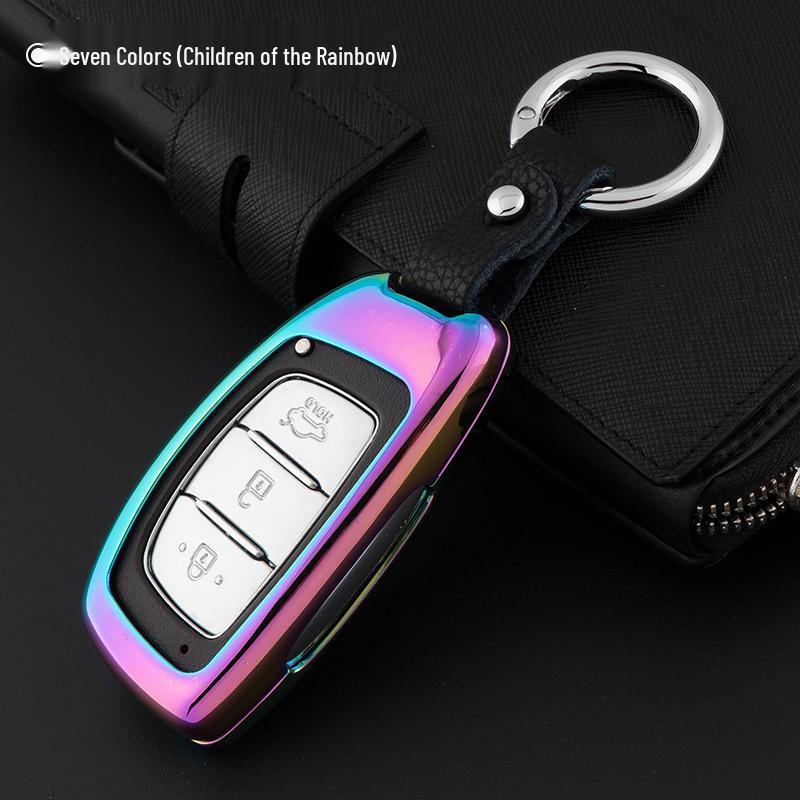 Hyundai Mistra, Elantra, ix35, Santa Fe, Sonata 9, Tucson Genuine Leather Car Key Cover