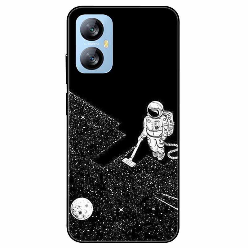 Für Blackview A52 Pro Hülle Handyhülle Stoßfeste Schwarz lackierte TPU Hülle für Blackview A52 Pro Silikon Weicher Bumper A52Pro Süß