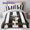 Name Custom Portimonense SC Pattern Bedding Set Quilt Cover Pillowcase Home Decor Gift (1 * Duvet Cover + 2 * Pillowcase, Without Core)