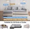 Flannel Quilted Sofa Covers Thick Plush Sofa Slipcover Sofa Cushion Towel for Living Room Furniture Protector for Corner L Shape