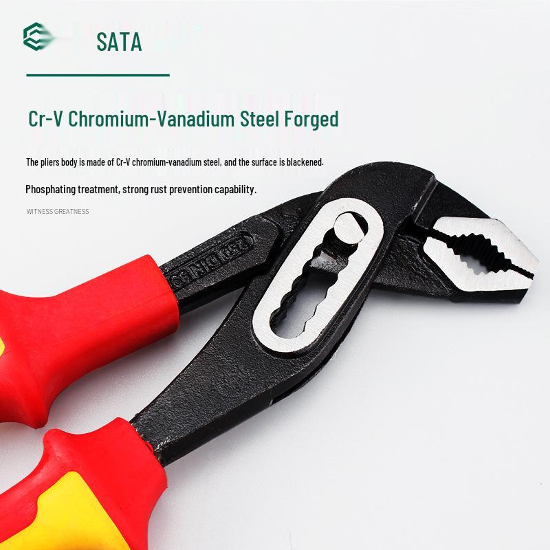 SATA Insulated High Voltage 10" Water Pump Pipe Pliers (70145/72635)