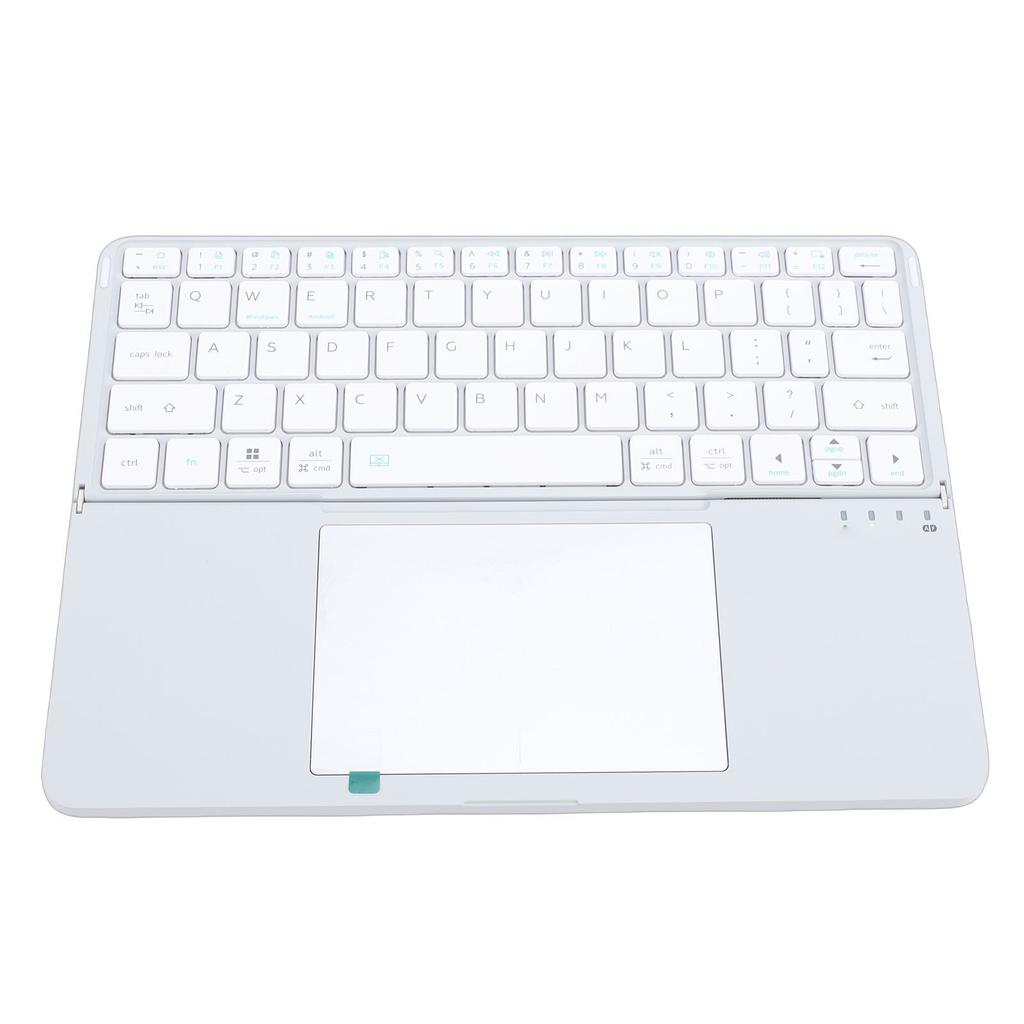   Keyboard with Touchpad Multifunctional Quiet Typing Rechargeable Foldable 64 Key Keyboard for Laptop Tablet