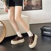 Women's autumn new thick-soled heightening muffin shoes casual versatile and old women's shoes