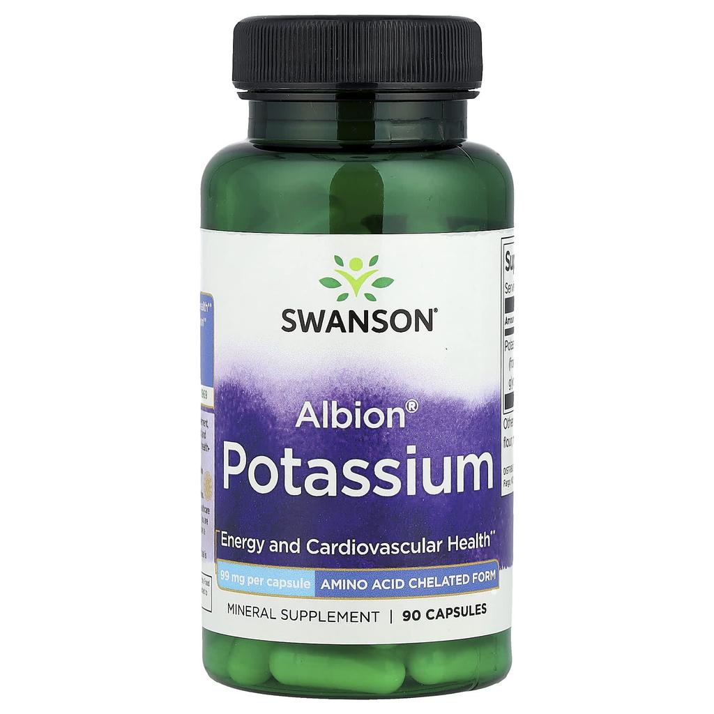 Albion® Potassium, 99Mg, 90 Capsules