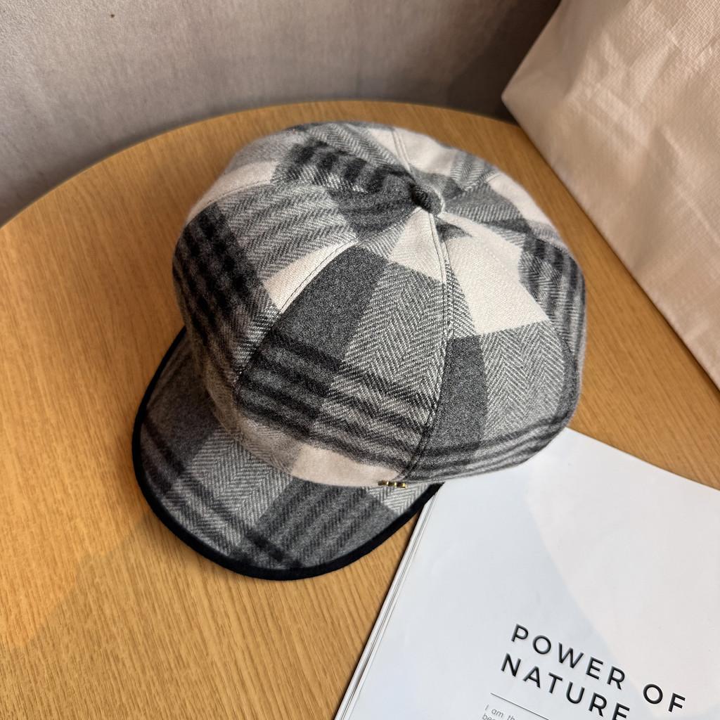 Retro College Style Octagonal Hat Breathable Beret Newsboy Cap For Wear Office