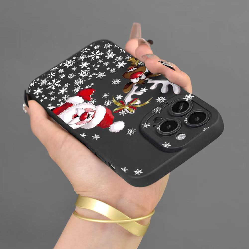 Santa Claus Apple Phone Case for 16 Pro Max, 15 Pro, 14 Plus, 13, X - New Model, Creative & Fashionable