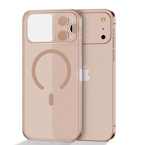 Ultra Thin Matte For Magsafe Wireless Charge Case for iPhone 17 Air 16 15 14 Plus 13 12 Pro Max Clear Shockproof PC Cover