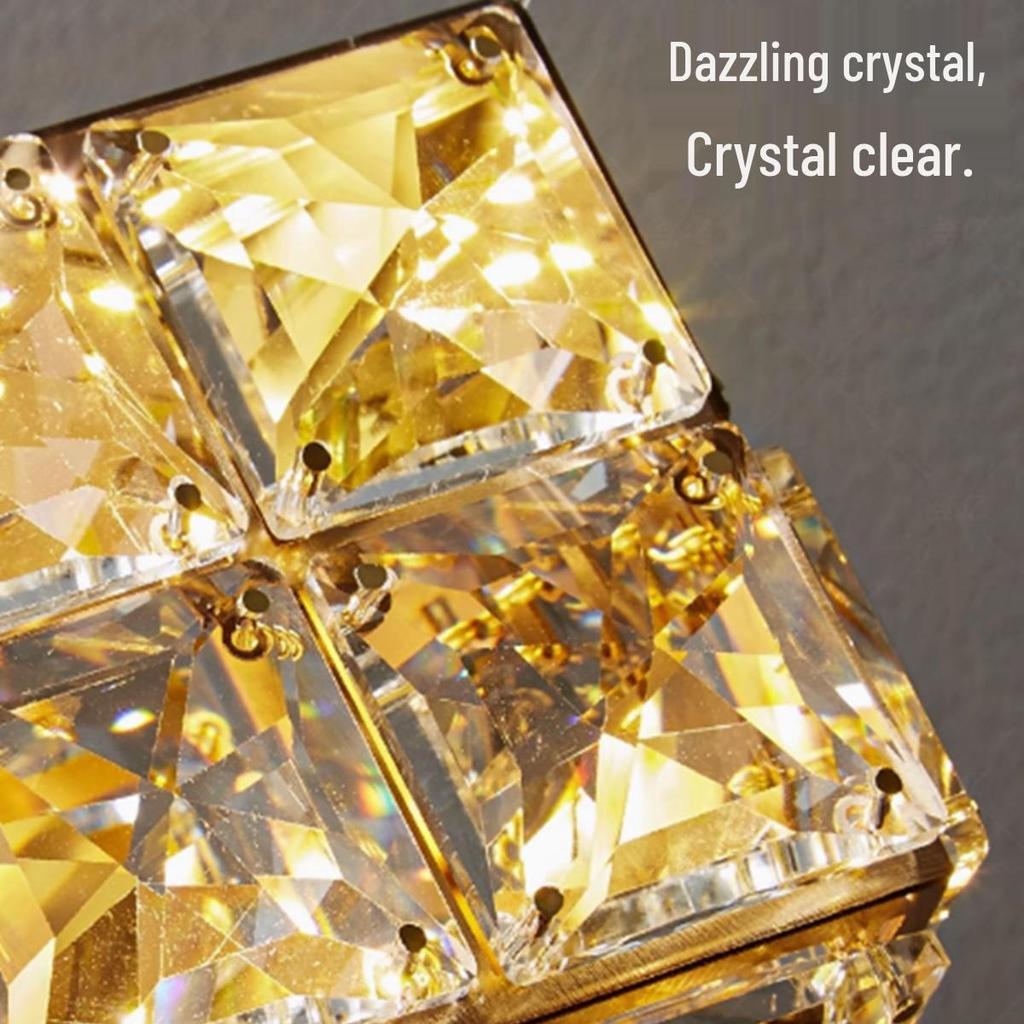 Modern Minimalist Crystal Pendant Light for Bedroom, Study, Bar, or Staircase