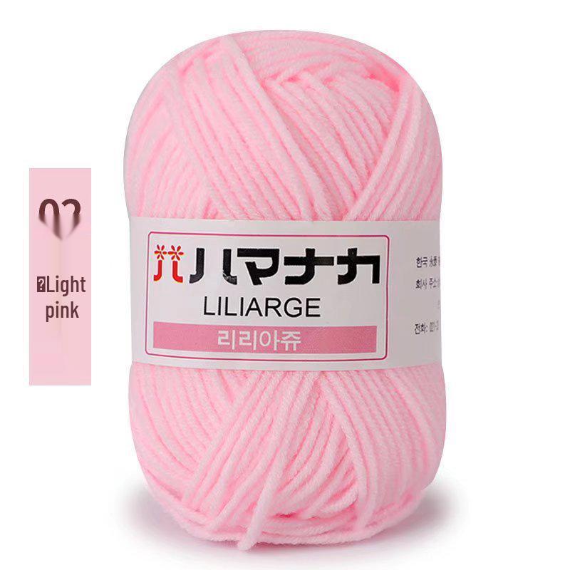 4-Ply Milk Cotton Yarn for Baby Sweaters, Dolls, Shoes, Hats, Crochet & DIY Knitting Projects
