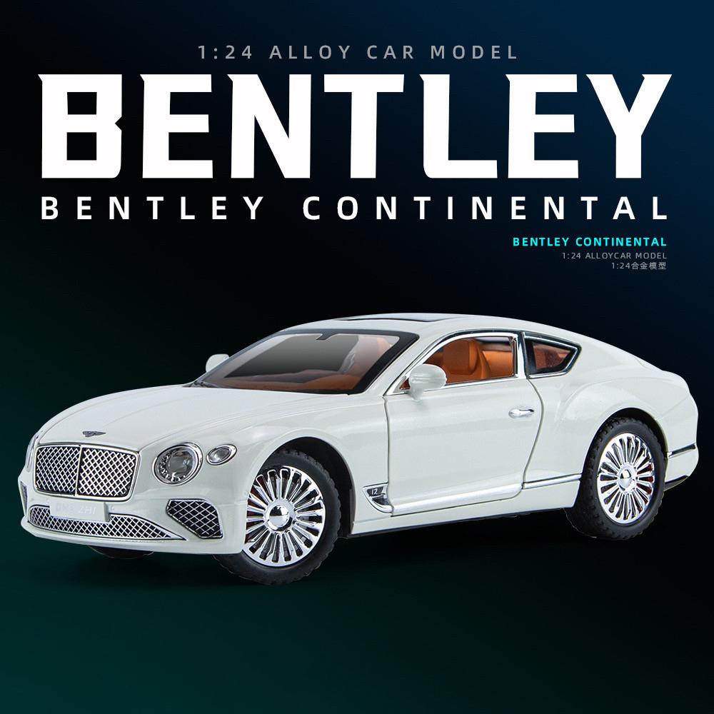 

1:24 Bentley Continental GT Mulsanne GT Alloy Metal Diecast Model Car Home Trendy & Desktop Display Ornament Birthday Gifts Kids белый