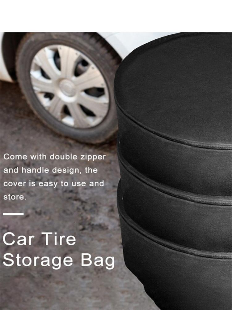 Husă de depozitare pentru anvelope de rezervă, impermeabilă, portabilă, pentru vehicul, protector pentru roți cu mâner, accesorii auto pentru anvelope
