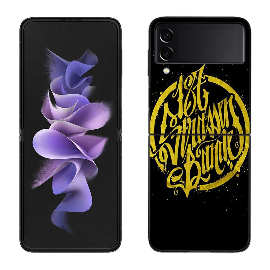 

187 Strassenbande Phone Case For Samsung Z Flip 7 6 5G Galaxy Z Flip 5 4 3 Black Hard Cell Cover Luxury PC Shell Coque Samsung Z Flip 7 5G