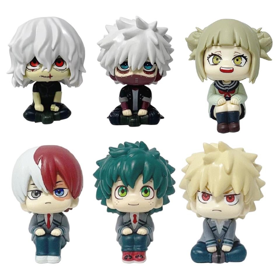10cm My Hero Academia Q Version Figure - Midoriya Izuku & Bakugo Katsuki PVC Figurine Collection