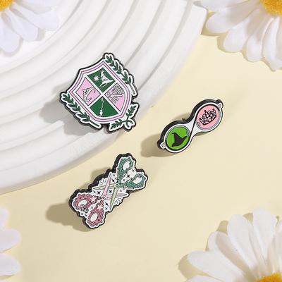 Magic Witch Enamel Pins Custom Magic Academy Brooches Lapel Badges Clothes Funny Jewelry Gift for Kids Friends