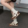 Retro contrasting color splicing sports moral training shoes women's 2025 autumn new lightweight height increase small fashion casual shoes
