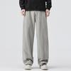 American retro trendy brand loose straight dirty sweatpants men's autumn new wide-leg elastic waist casual pants
