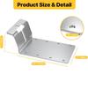 6Pc T-Post Brackets Sign/Camera Mount