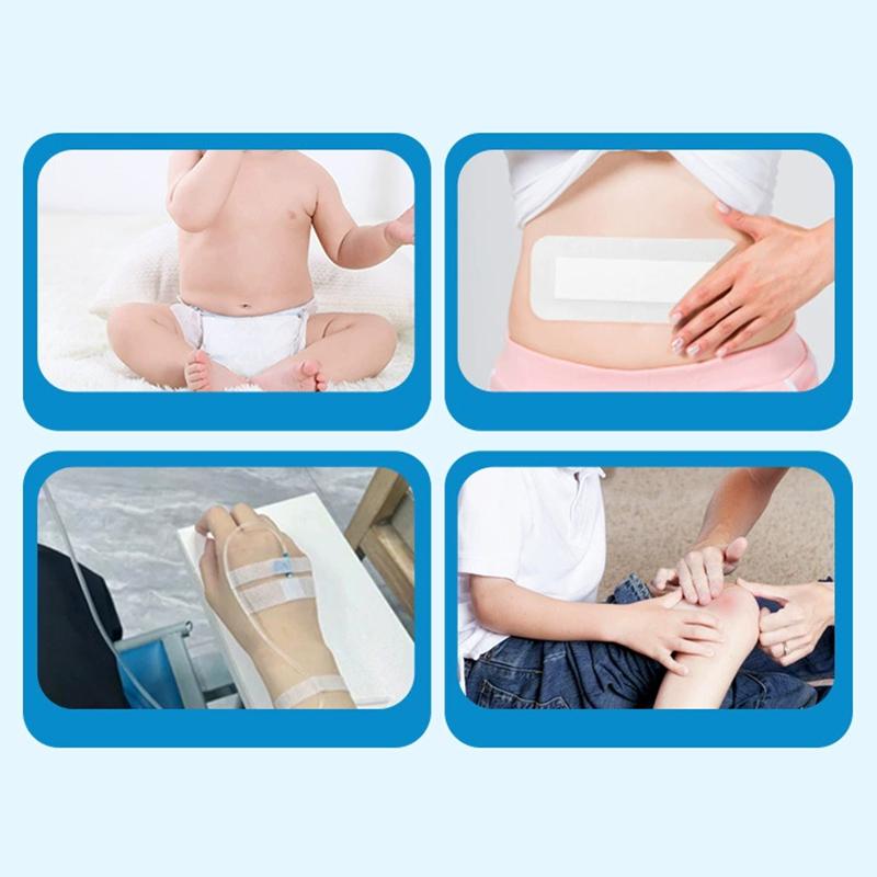 10/20Pcs Self-Adhesive Patches Large Sterile Dressing Plasters Non Woven Wound Plaster Band Aid Adhesive Bandages Skin Tape