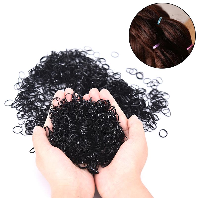 2500Pcs Kind Baby Haar Klar Gummibänder Elastische Zöpfe Zöpfe Haar Ring Seile