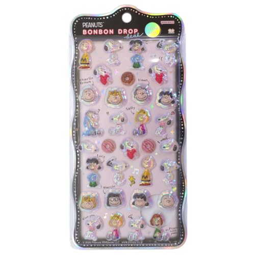 Bonbon Drop Stickers by Churukira [Snoopy & Friends] 3D Glitter S8815500