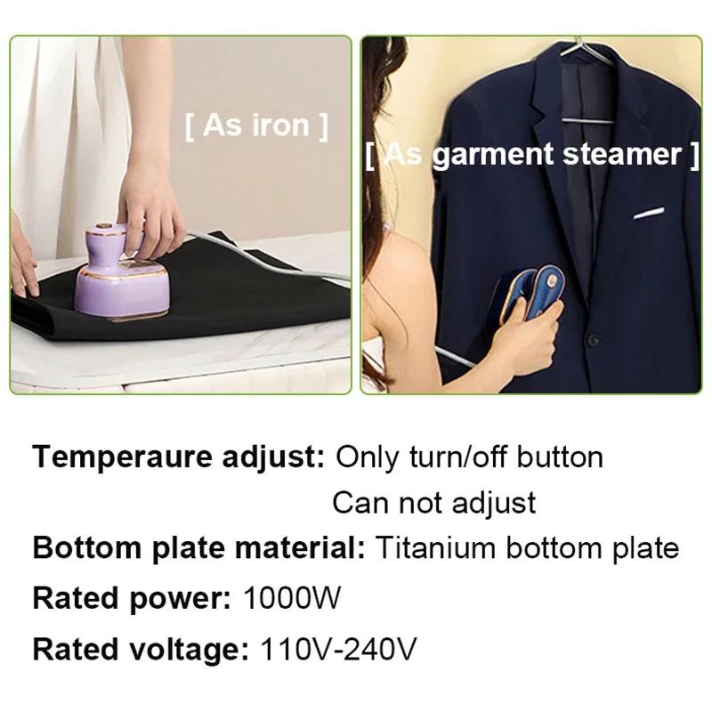 110V/220V Electric Garment Steamer Clothes Hanging Ironing Machine Handheld Spray Steam Generator Cleaner Heat Wrinkle Flatiron