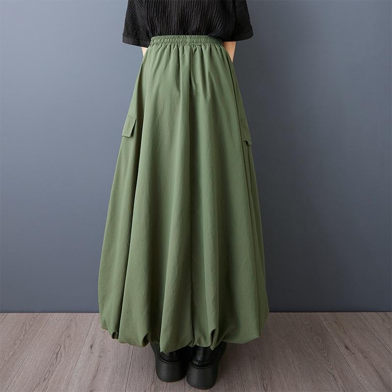Plus Size High Waist Vintage Summer Casual Loose Long for Woman Skirts Womens Skirt