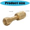 Permanent Bronze Thread Processor for Air Conditioning Systems 1/8NPT Male To 1/4SAE Female Pressure Measure Connection