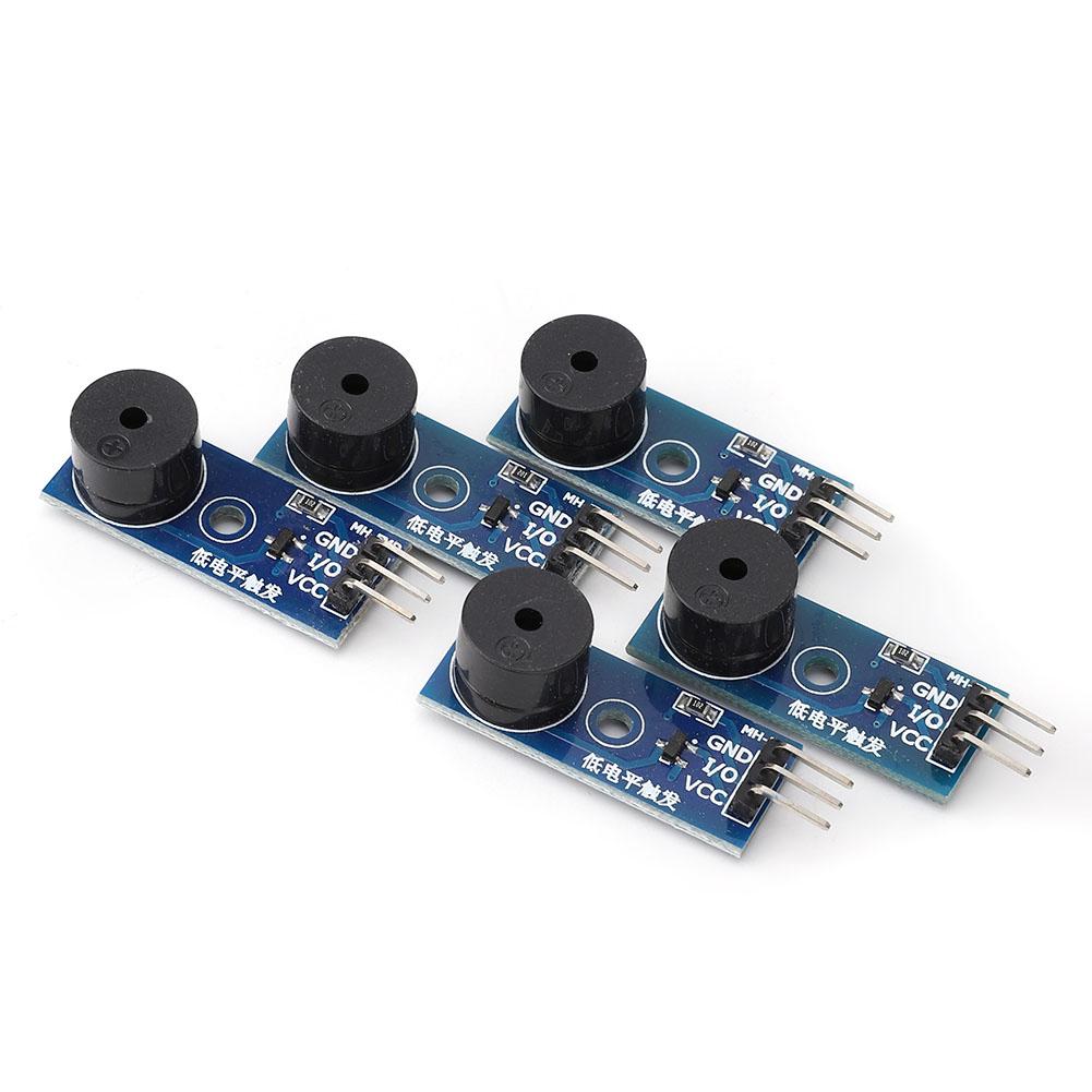 5 Pcs Passive Buzzer Module Low Level Trigger Sound Module 3.3 5V 3 Pin Control