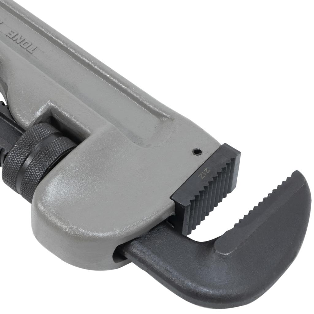 TONE Aluminum Pipe Suitable for Pipe Diameters Up To Overall Length Maximum Jaw Opening 140mm ALPW-900 Wrench, 125A, 774mm,