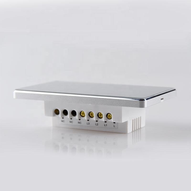 2023 New Luxury Tempered Glass Aluminum Frame Tuya WiFi Smart Switch Zigbee Smart Light Wall Switch