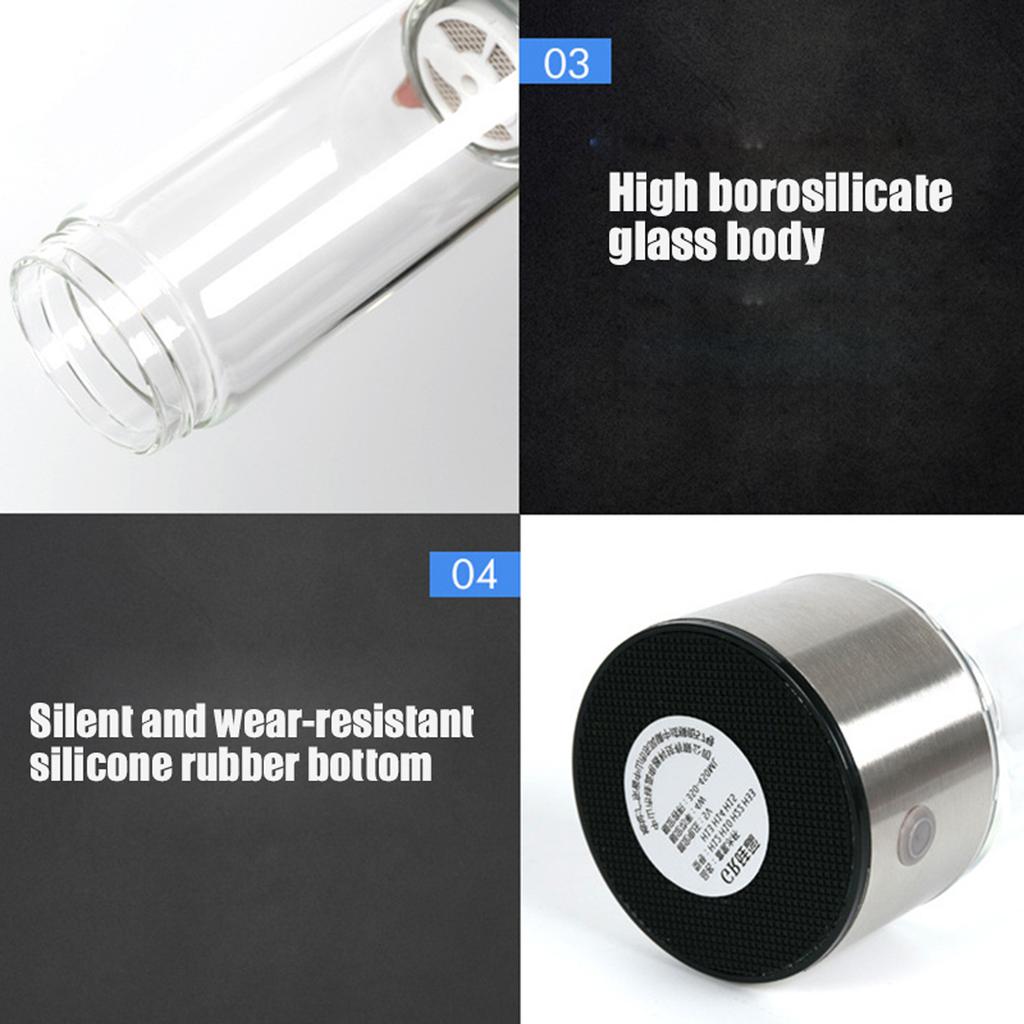 Portable Hydrogen-Rich Water Bottle Healthy Quick Making Hydrogen Bottle for Family Friends Neighbors Gift