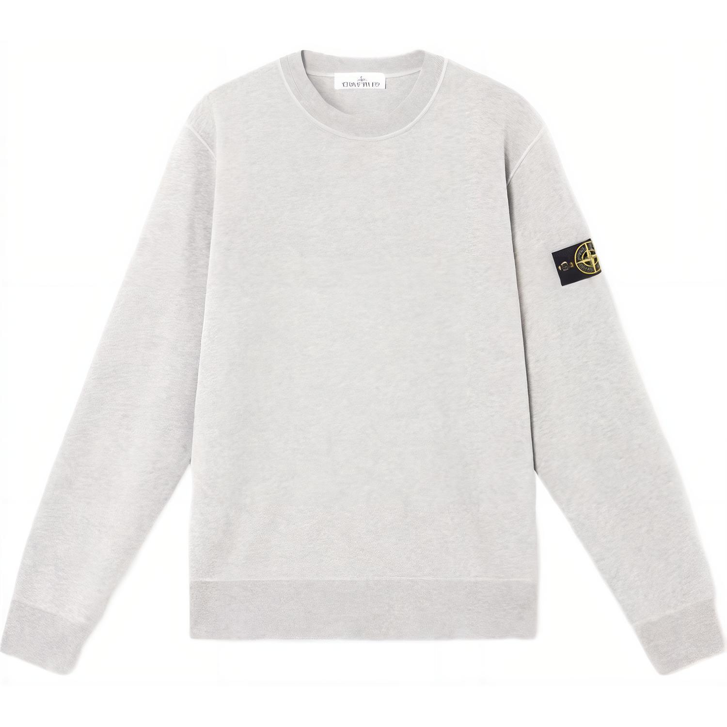 

Stone Island SS25 Свитшот с круглым вырезом, окрашенный в готовом виде, с нашивкой-компасом, унисекс, серый K1S1561000-44S0051-V0061 XL