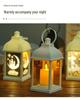 Retro Romantic LED Wind Lantern: Cross-border Candle Holder for Christmas, Halloween Night Light