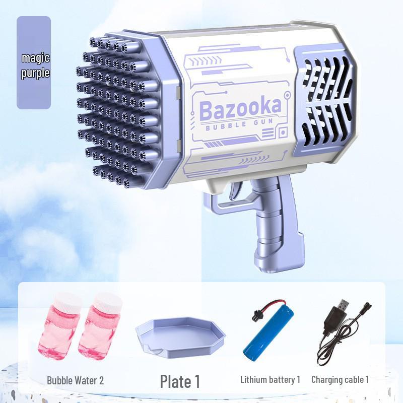 Popular Kid's 32-Hole Electric Bubble Gun - Automatic Handheld Toy for Bubbles